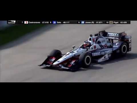Indy Detroit Race 1- 3 Laps to go Graham Rahal wins 2017