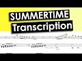 Summertime Transcription - Miles Davis & Gil Evans