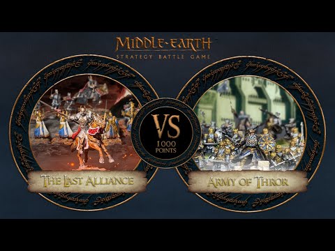 MIDDLE EARTH SBG BATTLE REPORT | Last Alliance vs Army of Thror | 1000 points | Throne of Skulls