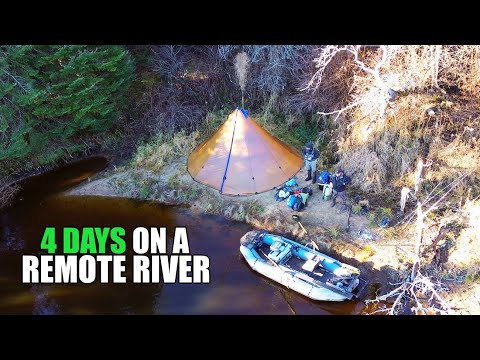 Hot Tenting & Fall Steelhead Fishing - Michigan's Upper Peninsula!