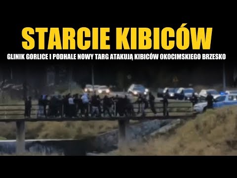 Starcie Glinika Gorlice i Podhala Nowy Targ z kibicami Okocimskiego Brzesko 03.11.2019