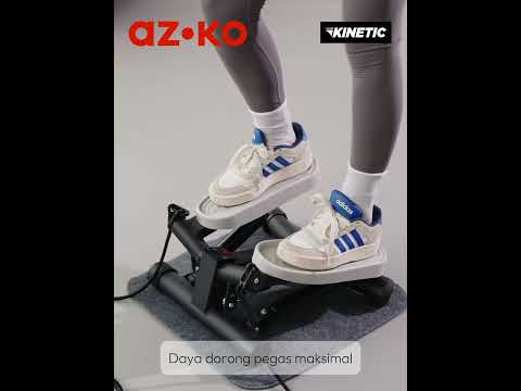 Gambar Kinetic Mini Stepper Dengan Resistance Band - Hitam