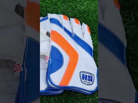 Leather yellow heega wicket keeping gloves, size: men