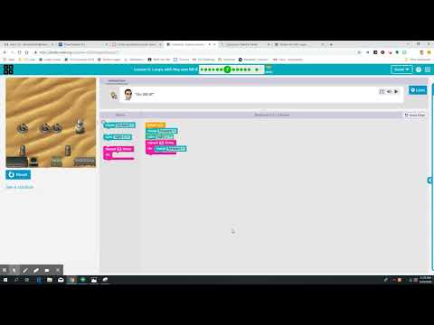 Code.org Express Course: Lesson 10 - Loops with Rey and BB-8 (23 - 24)