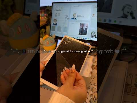 📦unboxing a mini tab samsung tab a7 lite aesthetic unboxing #aesthetic #unboxing #samsung #shorts