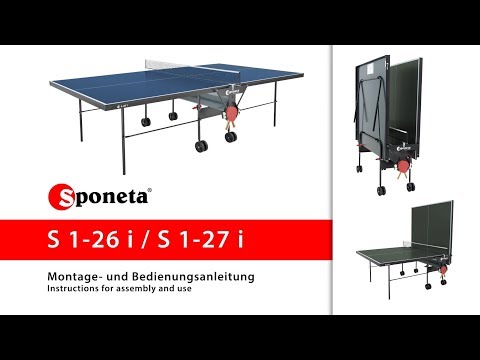 Sponeta Tischtennisplatte Indoor	 S 1-27 i