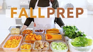 Doing THIS Will Save You Time! FALL Inspired 🍂 HEALTHY Batch Prep!