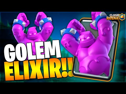 MELHOR DECK de GOLEM de ELIXIR Para Não Perder Mais no Clash Royale!!