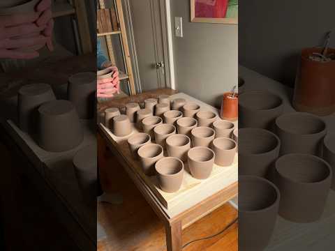making ceramic espresso cups☕️