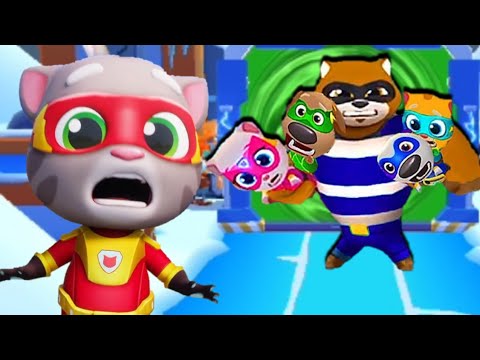 Talking Tom Hero Dash Salving All Heros