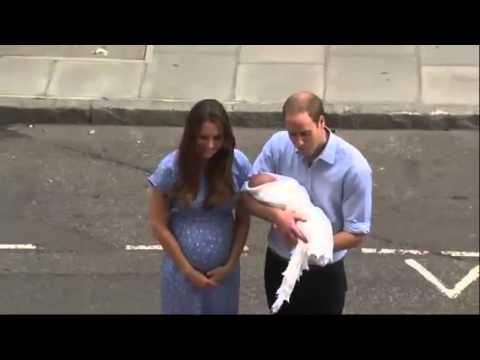 Royal Baby First public appearance - William & Kate Prince Son In public