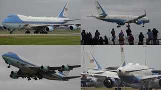 VC-25 AIR FORCE ONE WITH PRESIDENT TRUMP Refuel stop at RAF Mildenhall 4K ✈️16/5/25 4K