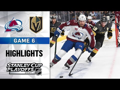 Second Round, Gm 6: Avalanche @ Golden Knights 6/10/21 | NHL Highlights