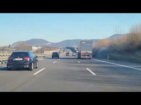 Driving in Autobhan9| Driving to A8 Autobhan | A8 Highway 4K - nach Ulm