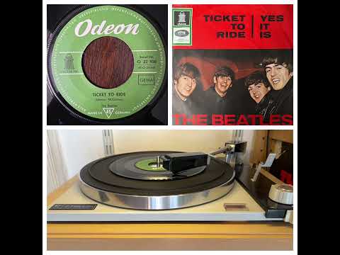 The Beatles: Ticket to ride, 1965 (Odeon 22950, Germany) Rock Pop Beat on 7“ 45rpm vinyl record