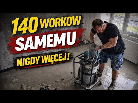 WYLAŁEM SAMEMU 140 worków wylewki! Remont Mieszkania odcinek 19 #remont4you 