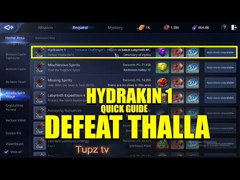 MIR 4 - HYDRAKIN 1 QUICK GUIDE | CONQUEST SANCTUARY OF HYDRA UPGRADE STAGE 3