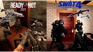 Red Library Map 2021 vs 2015 - Ready Or Not VS SWAT 4