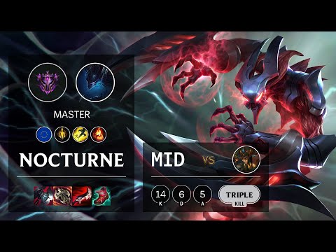 Nocturne Mid vs Cassiopeia - EUW Master Patch 11.1