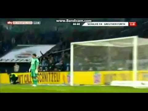 Amazing Goal Bastos Schalke [1 - 0] Furth 02/02/2013