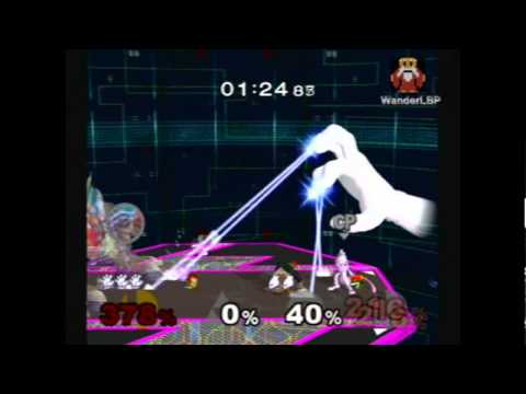 Playing as Master Hand in Event Match 51: The Showdown (Melee)