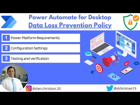 Power Automate for Desktop Data Loss Prevention Policy