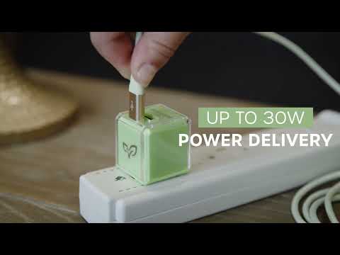 EcoBlvd PowerPlant | 100% Reclaimed Material Dual-Port PD Wall Charger
