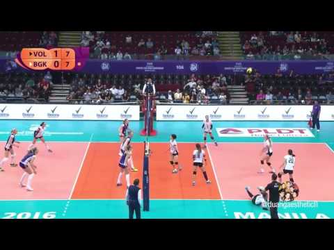 [BGVC] 2 pha phòng thủ tốt của Nguyễn Thị Ngọc Hoa - BGVC vs Volero Zurich - WCWC 2016