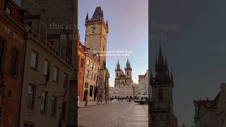 Prague’s best-kept secret? Explore at sunrise before the crowds #prague #czechrepublic #travel