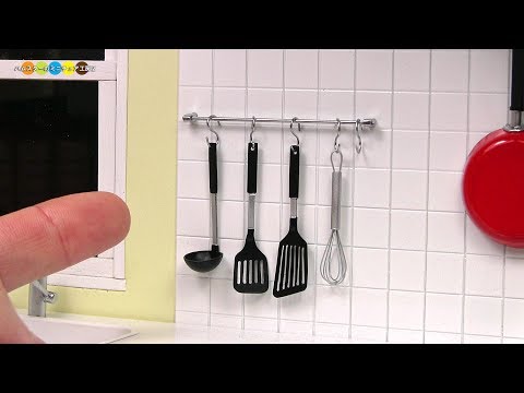 DIY Miniature Kitchen tool set　ミニチュアキッチンツールセット作り Video