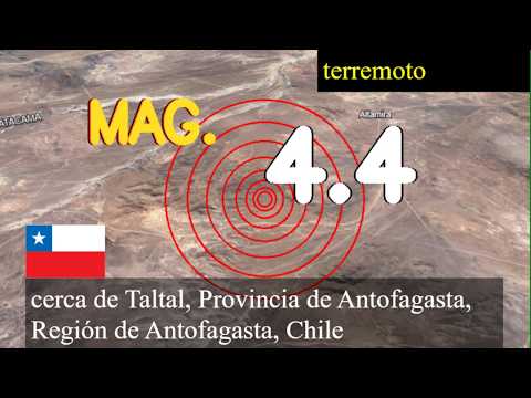 Terremoto cerca de Taltal, Provincia de Antofagasta, Región de Antofagasta, Chile actualizaciones e