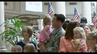 Singing Flash Mob Overwhelms Soldier