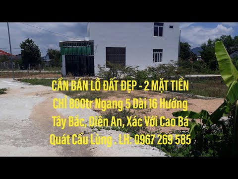 Bán Đất Nền Nha Trang||Ban Lô Đất Nền 800 triệu Xã Diên An Diên Khánh