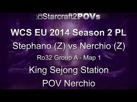 SC2 HotS - WCS EU 2014 S2 PL - Stephano vs Nerchio - Ro32 Group A - Map 1 - King Sejong - Nerchio