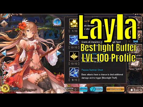 Tales of Erin: Layla lvl 100 Character Profile Best Light Support Waifu