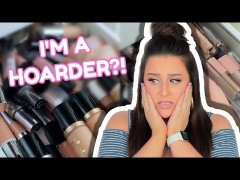 FOUNDATION & CONCEALER DECLUTTER!! I threw SO MUCH away!! Video