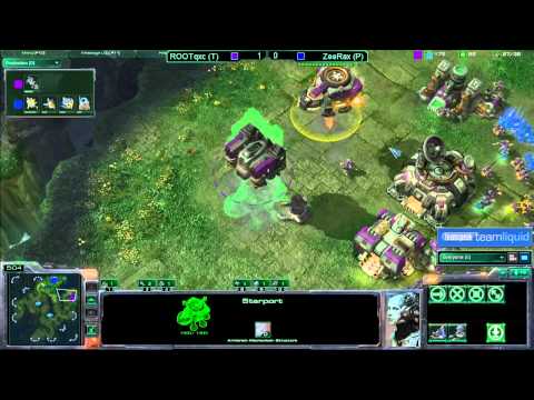 Game 2 - ROOT.qxc (T) vs ZeeRax (P) - TeamSpeak TL SC2 Open #13 Final