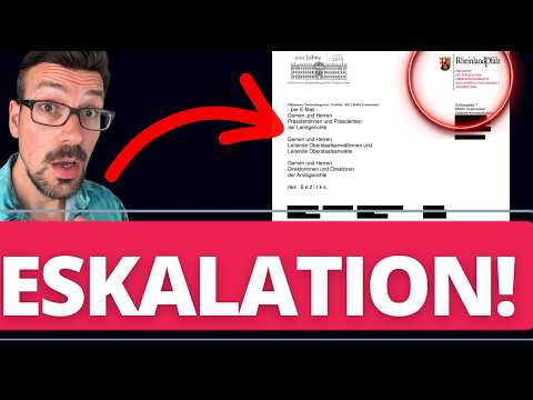 EIL-UPDATE: Ich erhalte Post eines Beamten! Es ESKALIERT KOMPLETT!