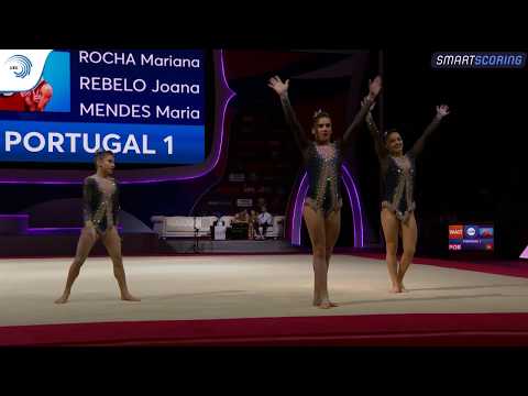 Women's group Portugal - 2019 junior Europeans, all-around final