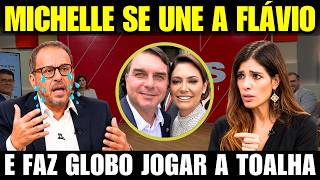 "JOGADA DE MESTRE" União entre Michelle e Flávio faz militância da Globo se render a Bolsonaro!