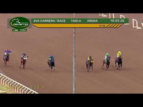 Hipódromo Monterrico - 8va Carrera 16 Febrero 26