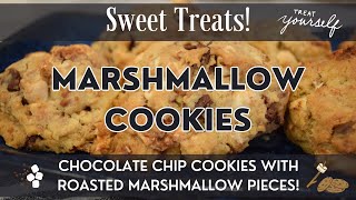 Marshmallow Cookie Recipe | S'mores Cookies | Chocolate Chip Cookies with Gooey Marshmallows inside!