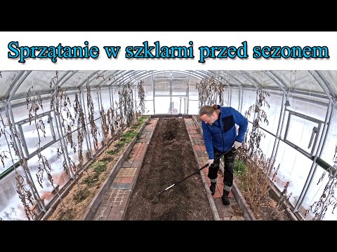 Sprzątanie w szklarni przed sezonem