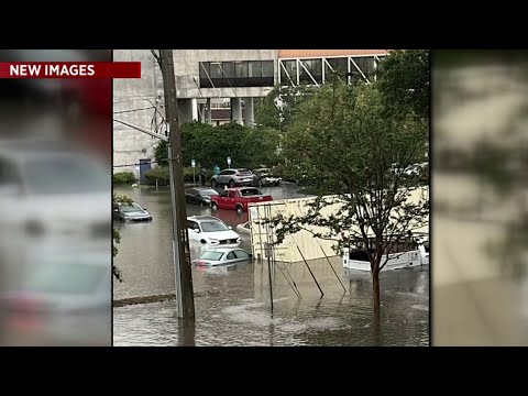 Flooding at UF Health Jacksonville in Springfield area