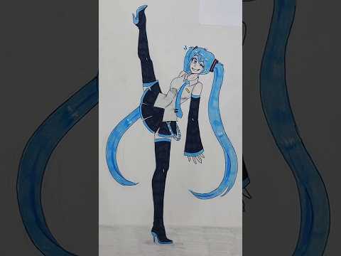Miku did this New trend!! 🩵💙 #hatsunemiku #trend #vocaloid
