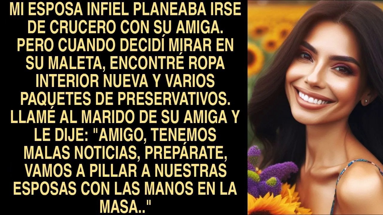 Mi Esposa Infiel Planeaba Irse De Crucero Con Su Amiga  Pero Cuando Decidí Mirar En Su Maleta,