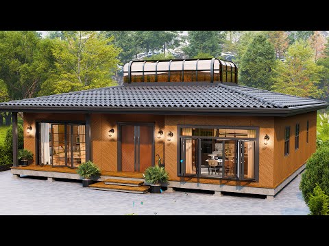 46' x 46' (14m x 14m) The Perfect One Story Retirement House  - 3 Bedroom - Cozy & Perfect