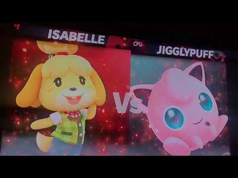 Isabelle VS Jigglypuff In Smash Ultimate