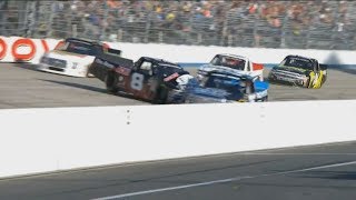 NASCAR Camping World Truck Series 2017. Dover International Speedway. Multi-Truck Crash #2