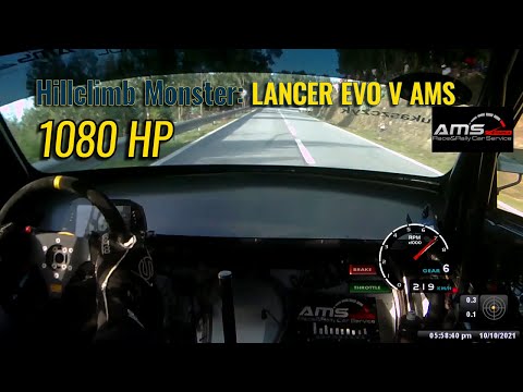 HILLCLIMB MONSTER ON BOARD: Lancer EVO V AMS(1080 HP) | Szymon ŁUKASZCZYK FIA HILLCLIMB MASTERS 2021